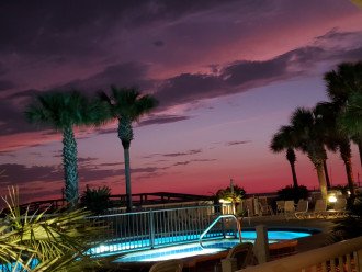 One of Okaloosa Island's gorgeous sunsets from our porch!