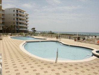 The large pool deck has room for everyone!