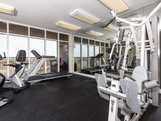 Summer Place has a poolside and beachfront fitness room!
