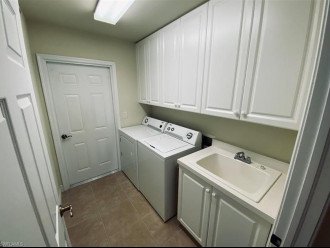 Full size washer dryer and sink