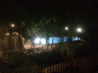 night view of pool