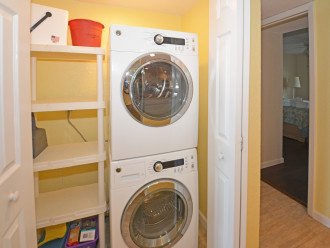Full size stackable washer & dryer in condo