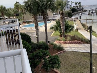 View of pool from condo