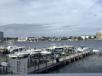 View of Destin Harbor from living area