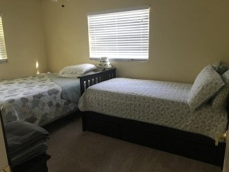 Bedroom 3 with Queen and Twin Captain Trundle bed