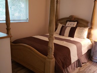 Spanish Tiled Floor- Queen 3rd Guest Bedroom with Smart TV - private bath
