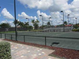 Tennis courts are mint! Very active tennis programs at HB!