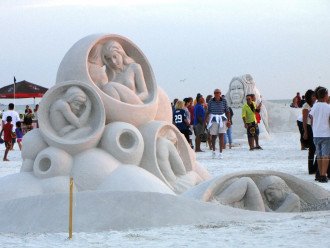 Annual sand castle competition on Siesta Key