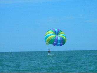Parasailing just off the beach