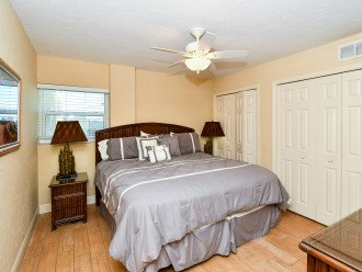 Master Bedroom with king-size bed, large HDTV