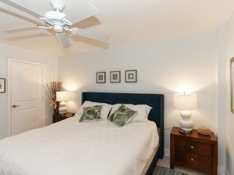 Master Bedroom with king-size bed, large HDTV