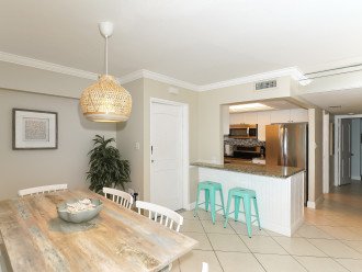 Large living/dining area combined...right next to the kitchen