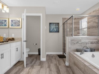 Owner's Suite Bathroom Garden Tub, Walk In Shower, Toilet Closet