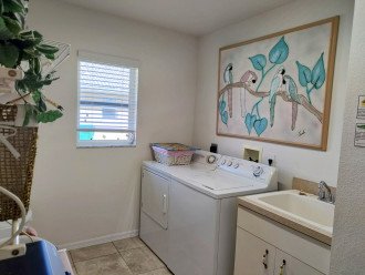 Laundry accessible from garage and kitchen