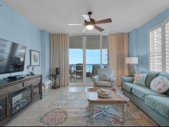 Living Room and view of the Gulf of Mexico