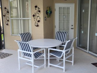 New dining table and chairs.