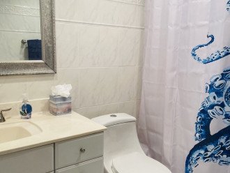 Main bath with tub/shower combo
