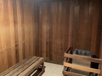 Sauna in the community room