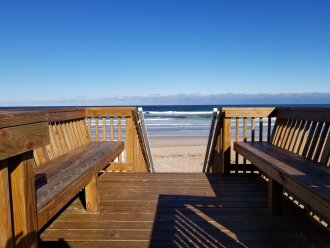 Private Ocean Deck Walkway to Beach