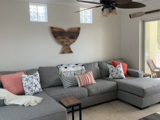 Second floor living room with pullout sleeper