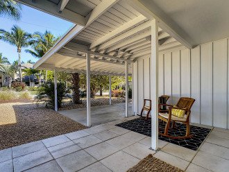 Covered front porch and carport
