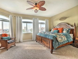 Spacious king-sized bed, comfortable seating and plenty of storage