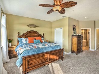 Large master bedroom and bath