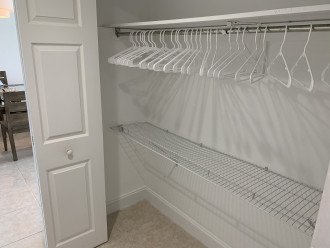 One of three closets