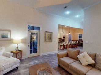 1st Floor Living Area With Coastal Décor and Plenty of Seating
