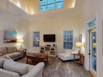 1st Floor Living Area has Tons of Natural Lighting with the Cathedral Ceilings