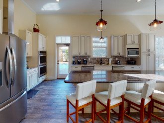 This Large Kitchen has Stainless Steel Appliances, Double Ovens, Two Dishwashers
